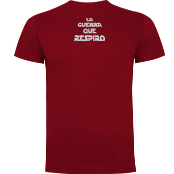 Camiseta GRANATE Subtónica "La Guerra Que Respiro" (espalda)